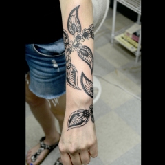 Mandala Floral Vine Tattoo