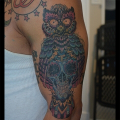 Colorful Owl Cover-up