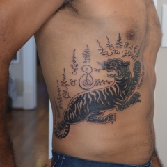 Buddhist Tiger Tattoo