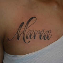 Maria Name Tattoo