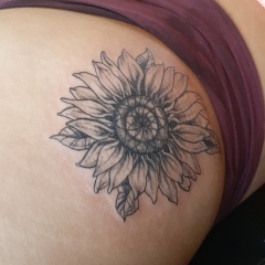 Sunflower Coverup Tattoo