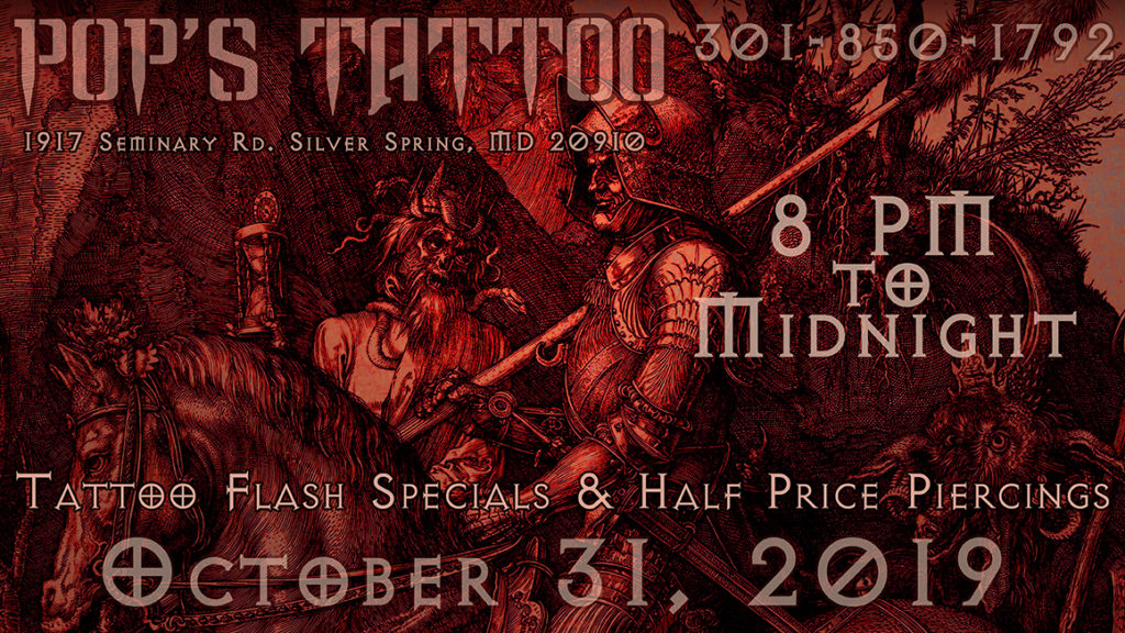 Pops Tattoo Halloween Party Event